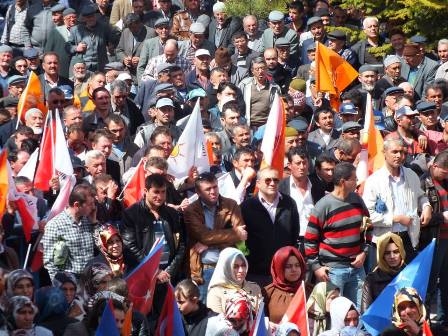 Davutoğlu Karapınar'da gövde gösterisi yaptı 5