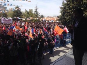 Davutoğlu Karapınar'da gövde gösterisi yaptı