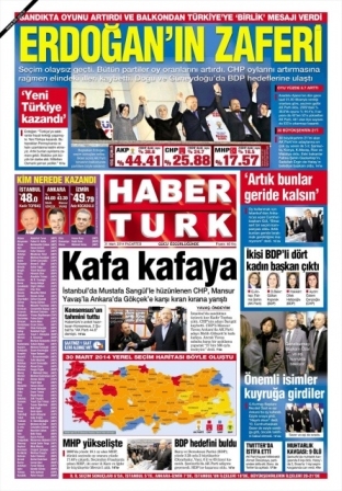 Yerel seçim sonrası gazetelerin manşetleri 10