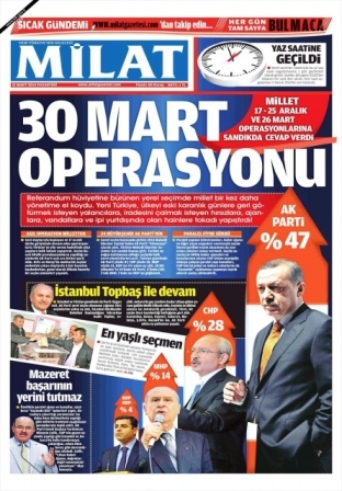 Yerel seçim sonrası gazetelerin manşetleri 16