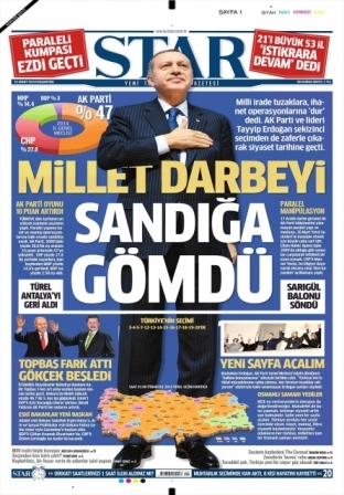 Yerel seçim sonrası gazetelerin manşetleri 4