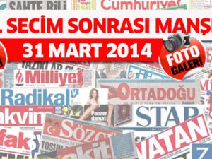 Yerel seçim sonrası gazetelerin manşetleri