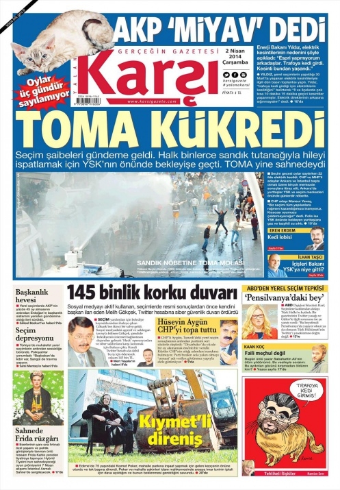 BUGÜNKÜ GAZETE MANŞETLERİ (2 NİSAN 2014 ÇARŞAMBA) 23