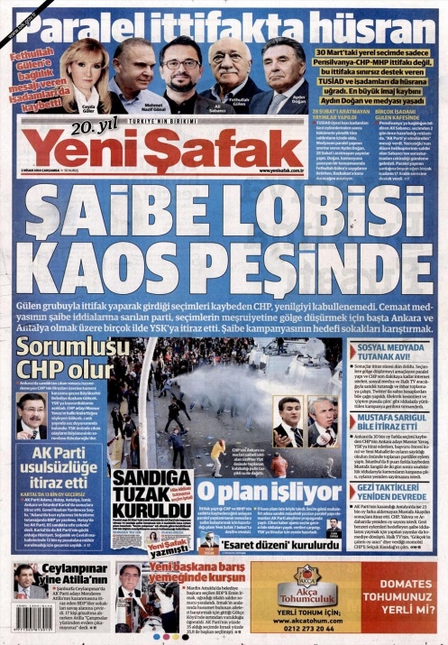 BUGÜNKÜ GAZETE MANŞETLERİ (2 NİSAN 2014 ÇARŞAMBA) 3