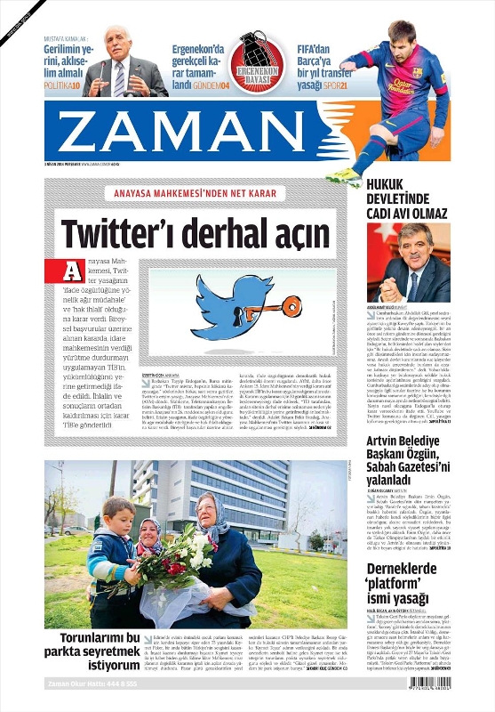 BUGÜNKÜ GAZETE MANŞETLERİ (3 NİSAN PERŞEMBE 2014) 18