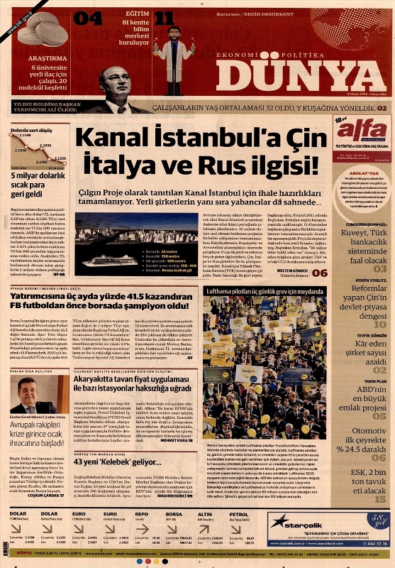 BUGÜNKÜ GAZETE MANŞETLERİ (3 NİSAN PERŞEMBE 2014) 27