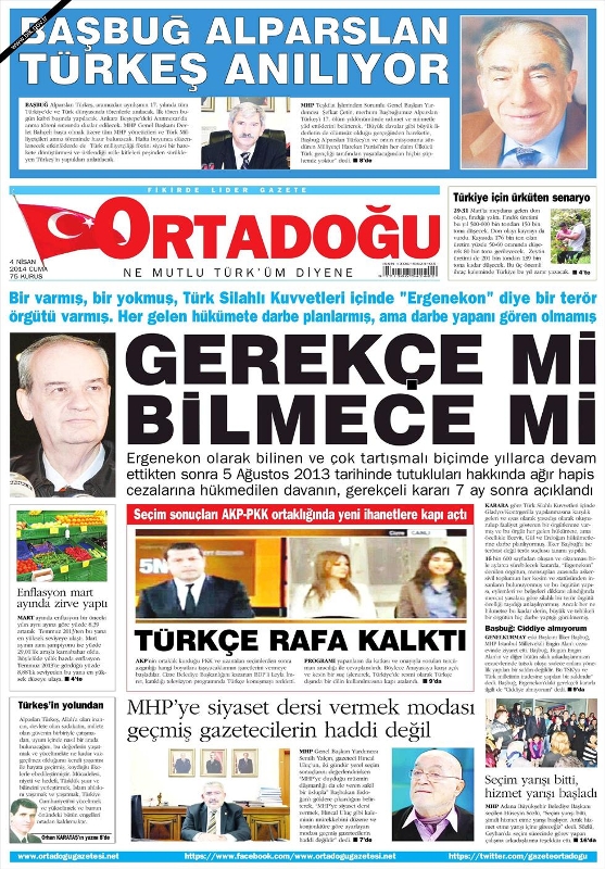 BUGÜNKÜ GAZETE MANŞETLERİ (4 NİSAN 2014 CUMA) 21