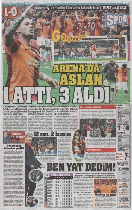 DEV DERBİ GAZETE MANŞETLERİNDE 14