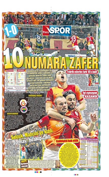 DEV DERBİ GAZETE MANŞETLERİNDE 23