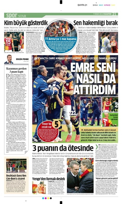 DEV DERBİ GAZETE MANŞETLERİNDE 25