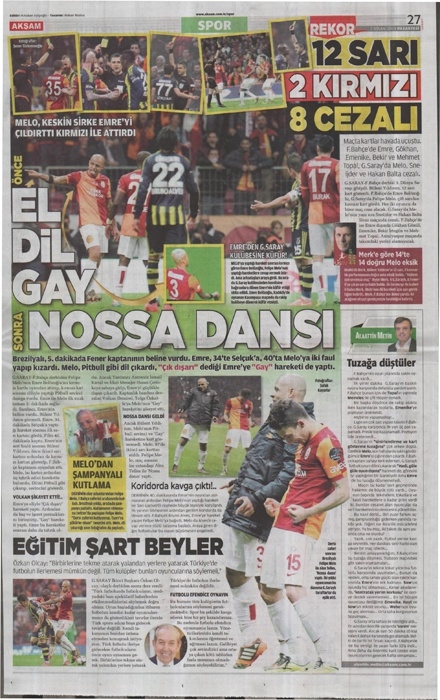 DEV DERBİ GAZETE MANŞETLERİNDE 3
