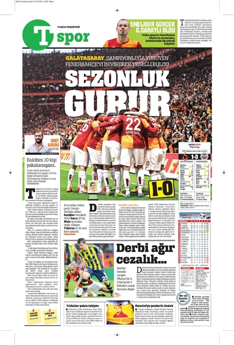 DEV DERBİ GAZETE MANŞETLERİNDE 31