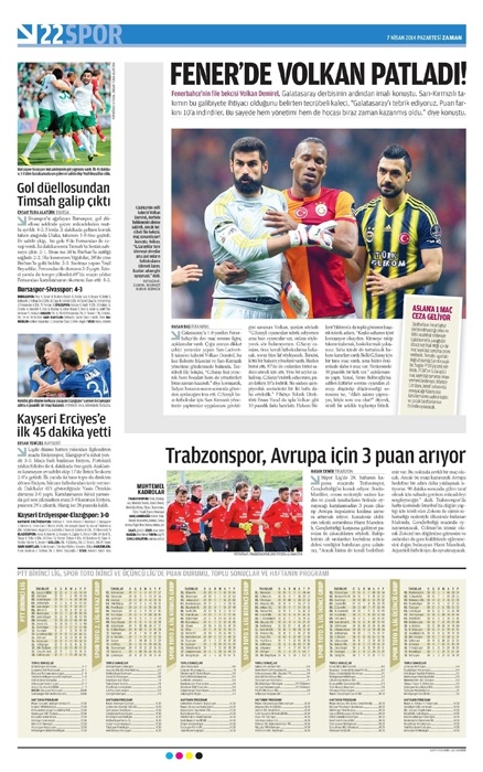 DEV DERBİ GAZETE MANŞETLERİNDE 35
