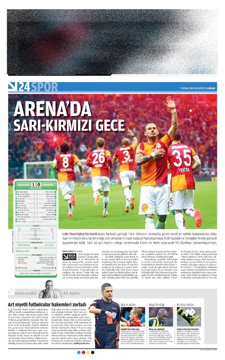 DEV DERBİ GAZETE MANŞETLERİNDE 36
