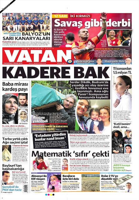 BUGÜNKÜ GAZETE MANŞETLERİ (7 NİSAN 2014 PAZARTESİ) 10