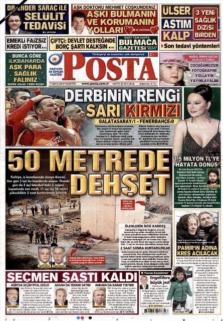 BUGÜNKÜ GAZETE MANŞETLERİ (7 NİSAN 2014 PAZARTESİ) 12