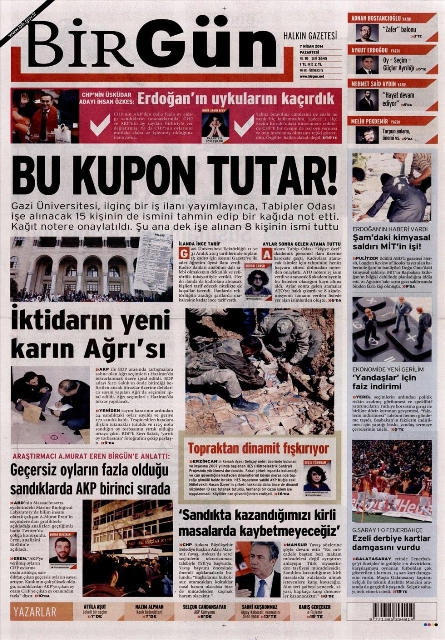 BUGÜNKÜ GAZETE MANŞETLERİ (7 NİSAN 2014 PAZARTESİ) 26