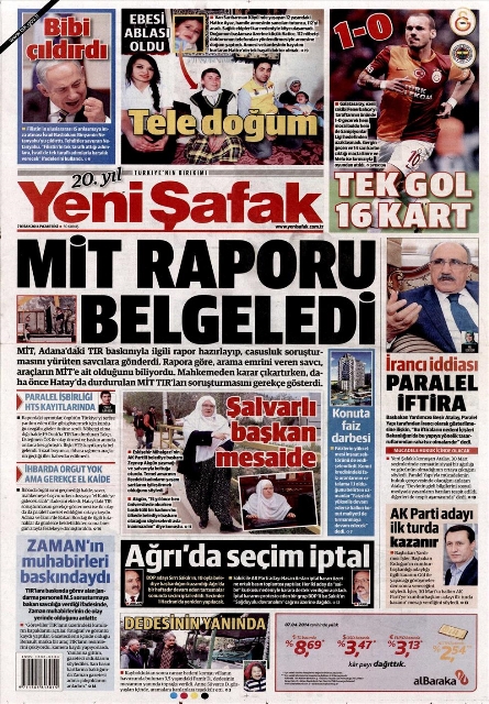 BUGÜNKÜ GAZETE MANŞETLERİ (7 NİSAN 2014 PAZARTESİ) 8
