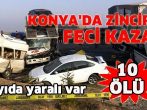 KONYA'DA KATLİAM GİBİ KAZA