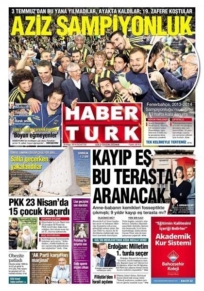Fenerbahçe gazete manşetlerini süsledi 10