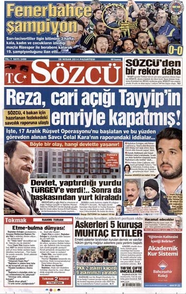 Fenerbahçe gazete manşetlerini süsledi 13