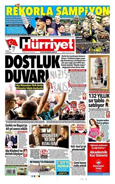 Fenerbahçe gazete manşetlerini süsledi 16