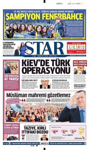 Fenerbahçe gazete manşetlerini süsledi 19