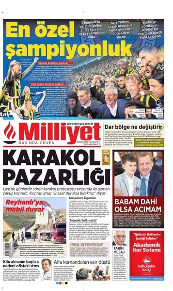 Fenerbahçe gazete manşetlerini süsledi 6