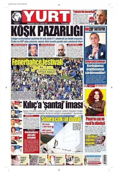 Fenerbahçe gazete manşetlerini süsledi 9