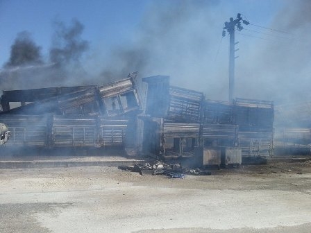 TIRSAN Sanayii'nde korkutan yangın