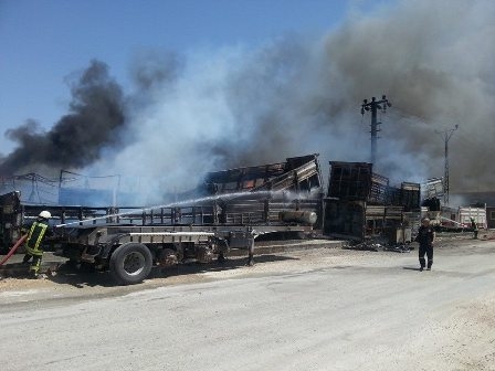 TIRSAN Sanayii'nde korkutan yangın