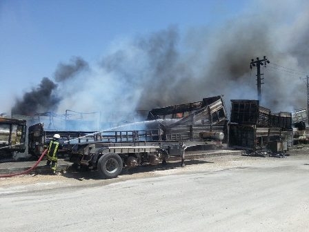 TIRSAN Sanayii'nde korkutan yangın