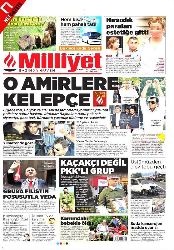 PARALEL OPERASYON GAZETE MANŞETLERİNDE 10