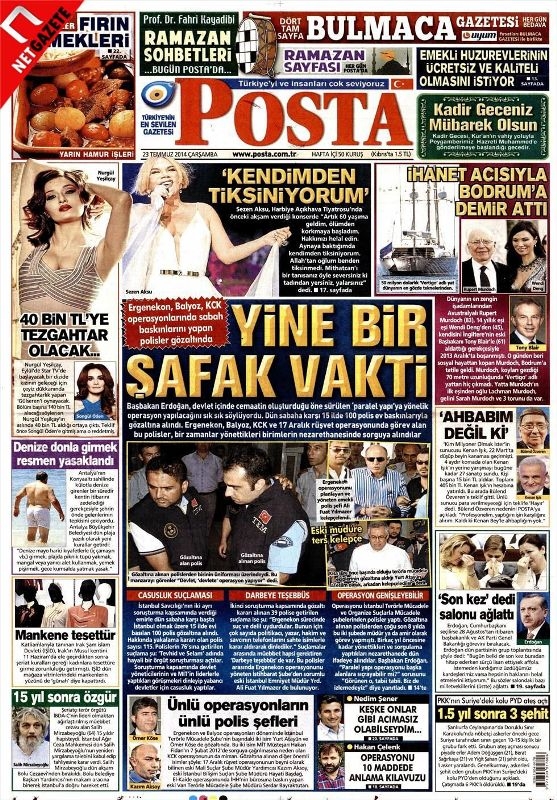 PARALEL OPERASYON GAZETE MANŞETLERİNDE 11