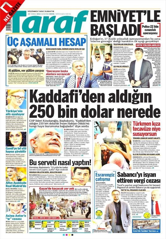 PARALEL OPERASYON GAZETE MANŞETLERİNDE 15