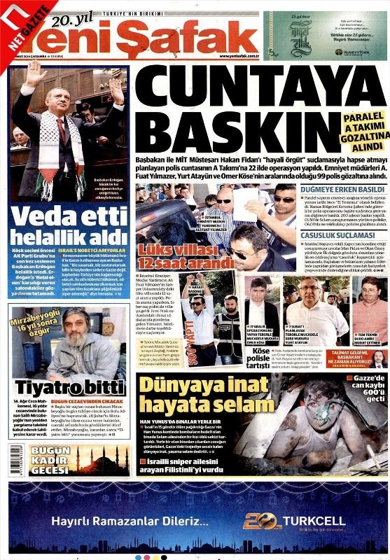PARALEL OPERASYON GAZETE MANŞETLERİNDE 4