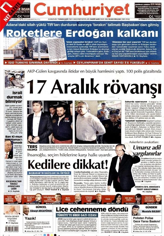 PARALEL OPERASYON GAZETE MANŞETLERİNDE 6