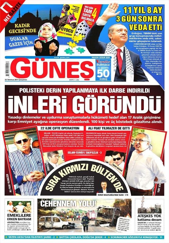 PARALEL OPERASYON GAZETE MANŞETLERİNDE 7