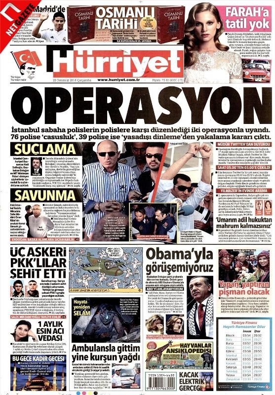 PARALEL OPERASYON GAZETE MANŞETLERİNDE 9