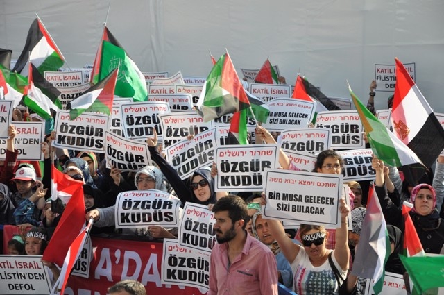 KONYA'DA GAZZE PROTESTOSU