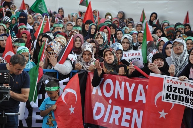 KONYA'DA GAZZE PROTESTOSU 16