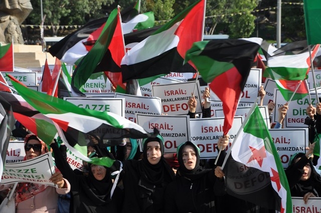 KONYA'DA GAZZE PROTESTOSU