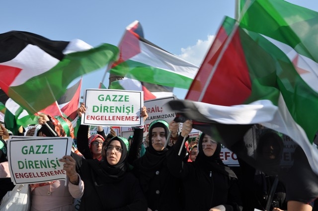 KONYA'DA GAZZE PROTESTOSU