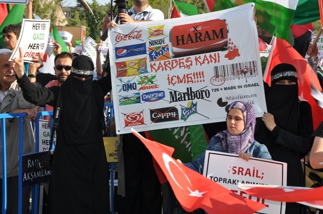 KONYA'DA GAZZE PROTESTOSU