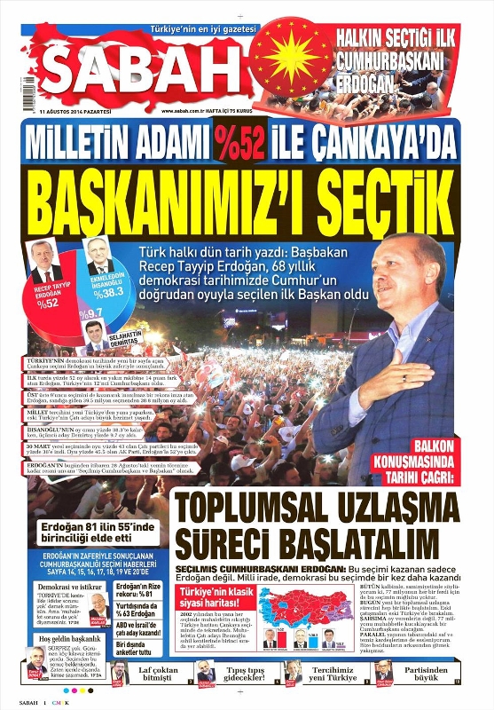 SEÇİMİ KİM, NASIL GÖRDÜ? (GAZETE MANŞETLERİ)