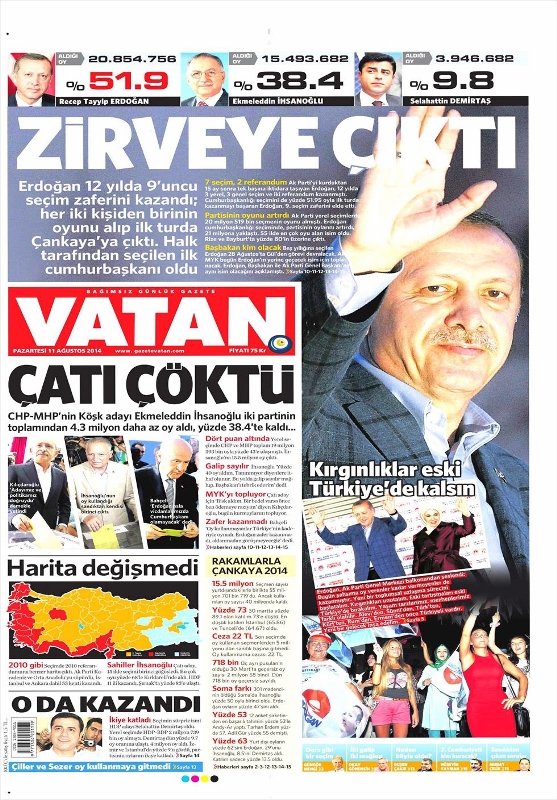 SEÇİMİ KİM, NASIL GÖRDÜ? (GAZETE MANŞETLERİ) 13