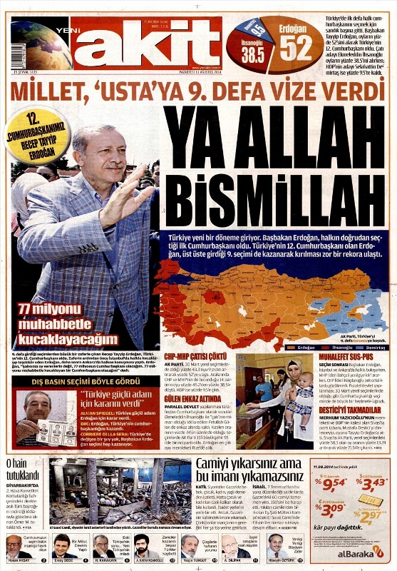 SEÇİMİ KİM, NASIL GÖRDÜ? (GAZETE MANŞETLERİ) 14