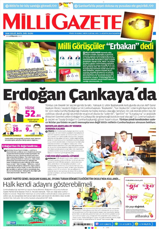 SEÇİMİ KİM, NASIL GÖRDÜ? (GAZETE MANŞETLERİ) 20