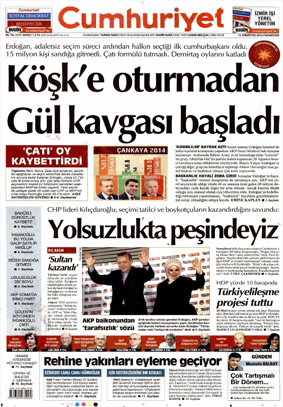 SEÇİMİ KİM, NASIL GÖRDÜ? (GAZETE MANŞETLERİ) 23