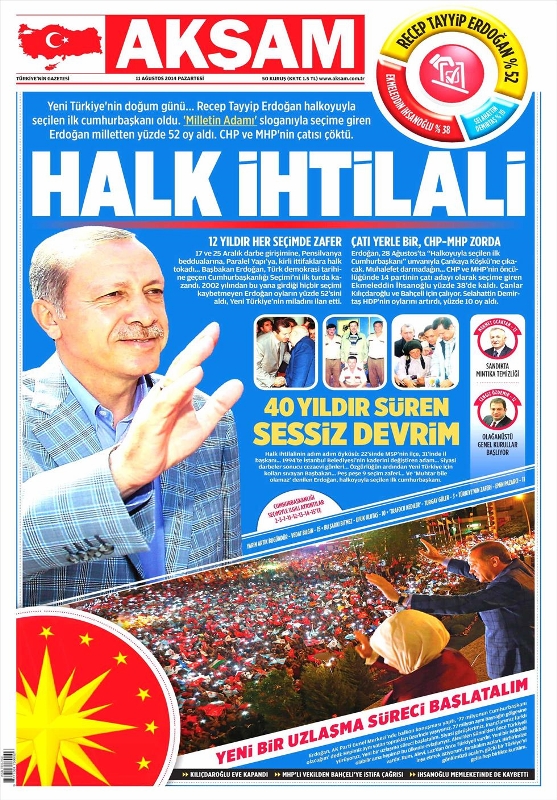 SEÇİMİ KİM, NASIL GÖRDÜ? (GAZETE MANŞETLERİ)